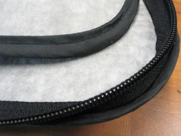 Reißverschluss und Fleece Innenseite